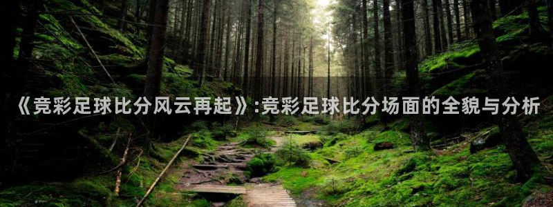 五星体育耍大牌：《竞彩足球比分风云再起》:竞彩足球比分场面的全貌与分析