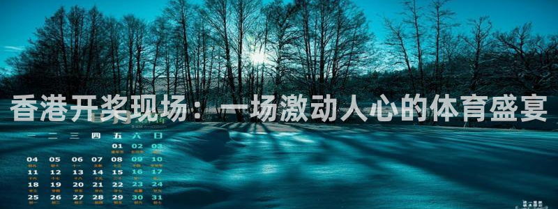 上海五星体育今天节目表预告：香港开奖现场：一场激动人心的体育盛宴
